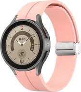 Siliconen bandje - geschikt voor Samsung Galaxy Watch 6 / Watch 6 Classic / Watch 5 / Watch 5 Pro / Watch 4 / Watch 4 Classic - roze