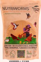 Insectensnack Voor Kippen – Kippenvoer – Snack Kippen – Alternatief voor Meelwormen – Nutriworms – 2000 gram (14,28 Liter)