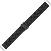 Nylon bandje - geschikt voor Fitbit Inspire 2 / Ace 3 - zwart