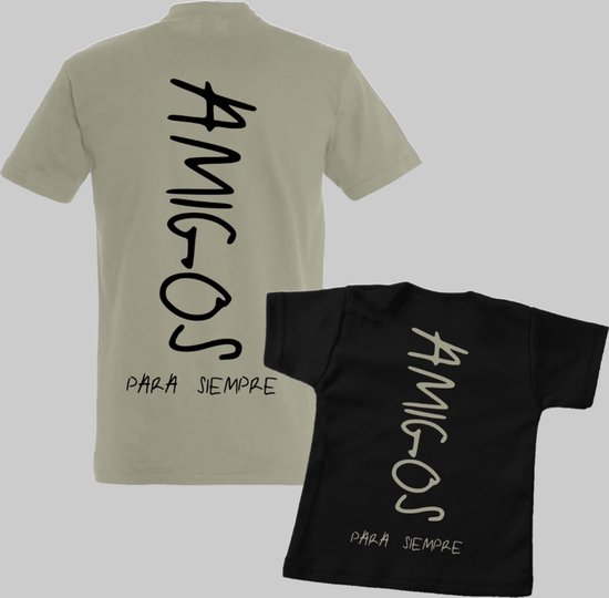 Matching shirts vader en zoon-Vaderdag cadeau-Cadeau voor Papa-Heren Maat M-Kind Maat 104