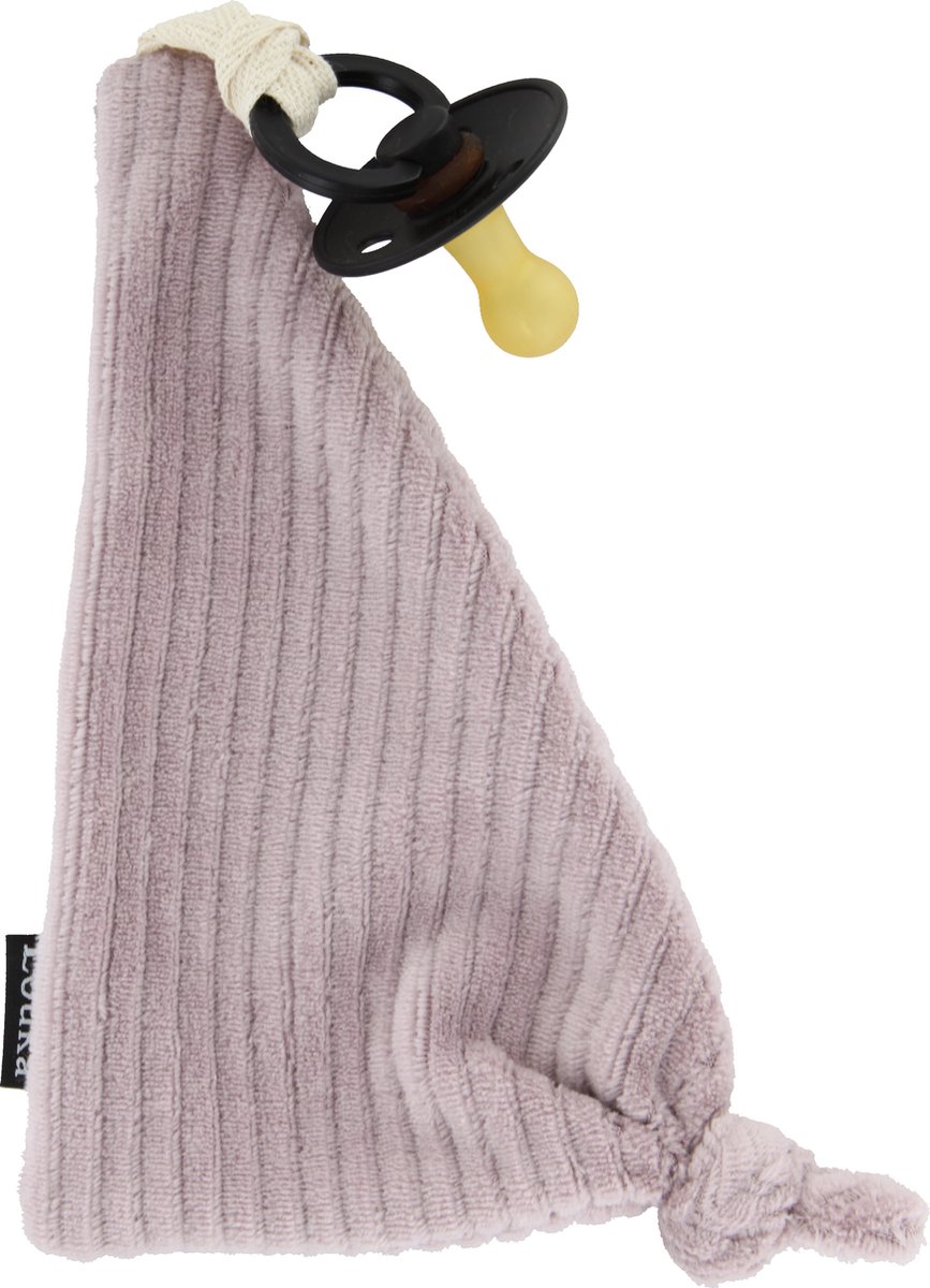 Goedkoopste Louka Speendoekje driehoek rib roze - speenknuffel - excl. Bibs speen