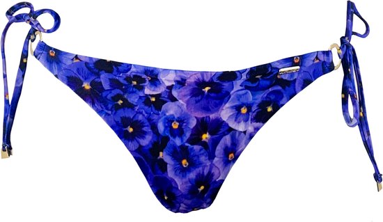 Untouched - Bikini bottom L Viola Flower - Beachwear - Bikini bottom dames - Bikini dames - Strandkleding