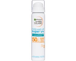 Foto: Garnier ambre solaire super uv beschermende over make up mist spf50 zonnebrand voor het gezicht met hoge bescherming 75ml