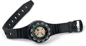 Metalsub Compass With Strap In Rubber Zwart