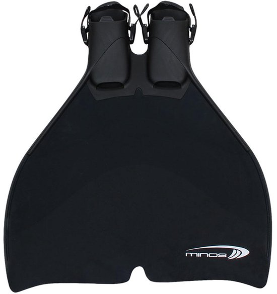 Monopalme noire avec sangles réglables et logo.