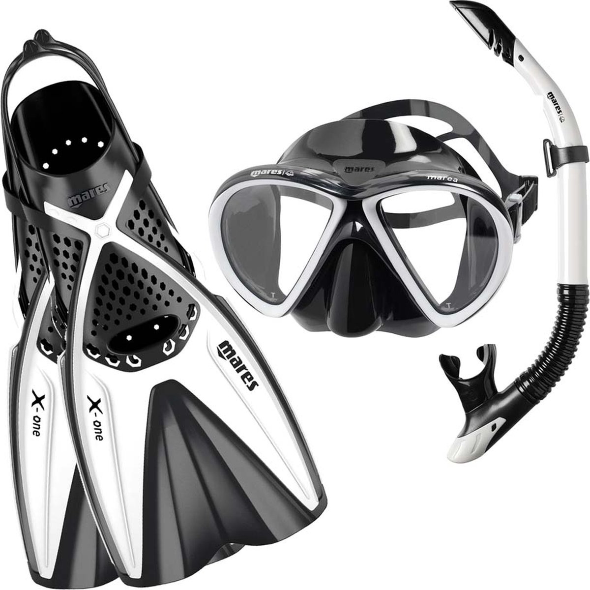Mares X-One Marea snorkelset Wit