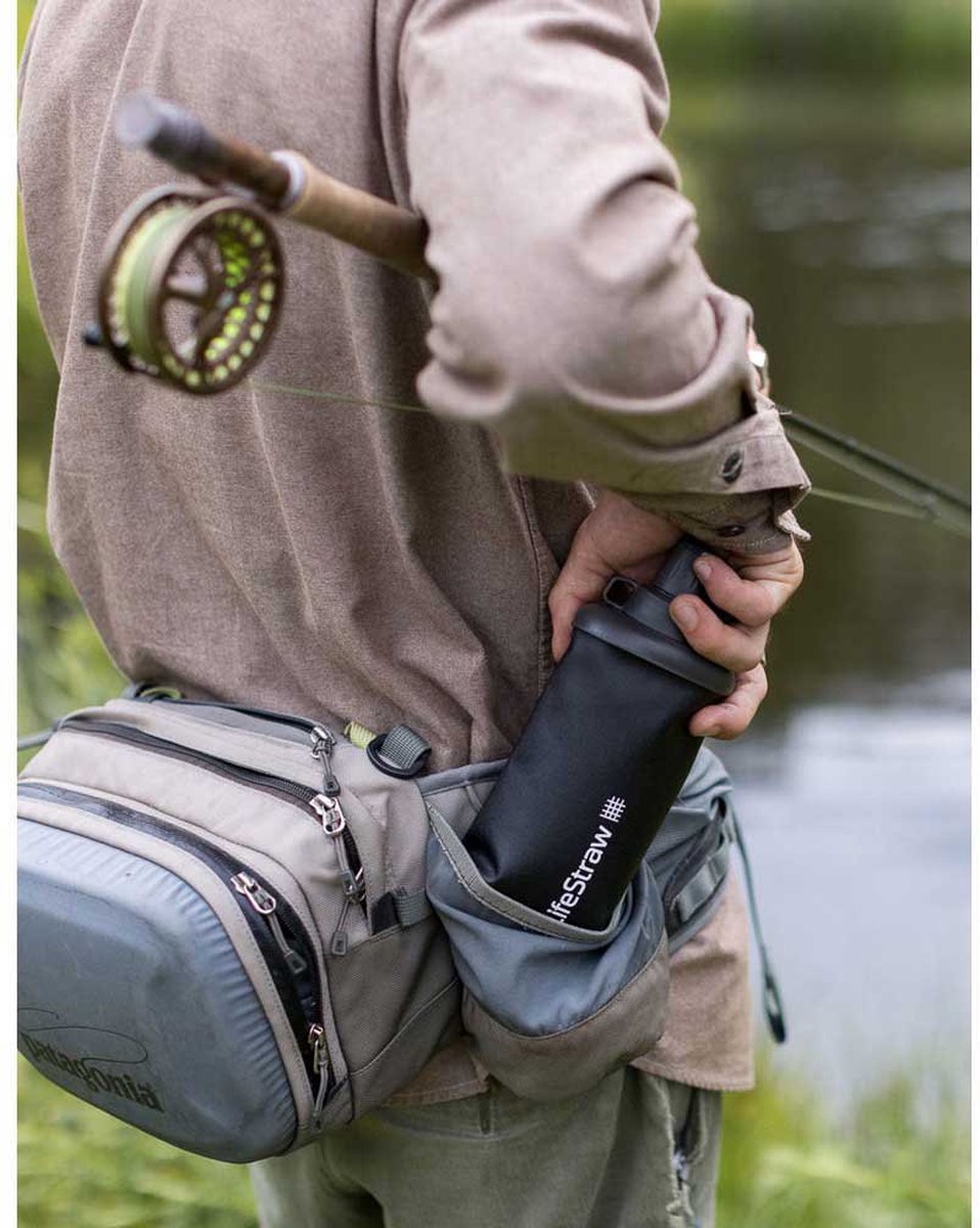 LifeStraw Peak Series - Collapsible Squeeze - 650 ml - Dark Mountain Gray uw specialist in outdoor, wintersport, hockey en meer