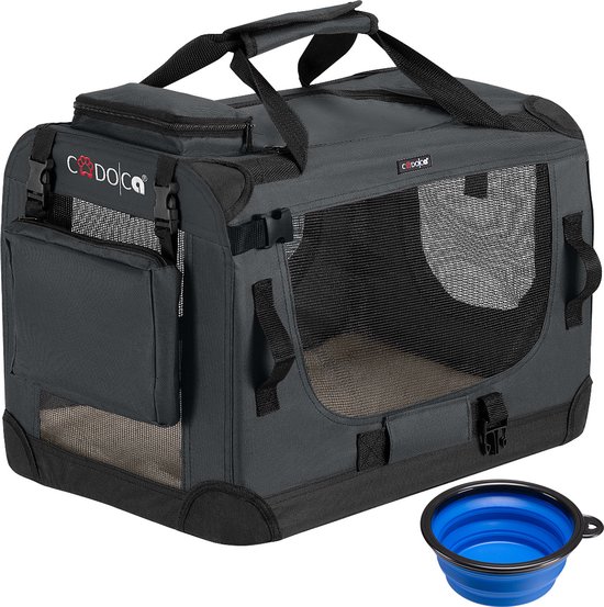 Foto: Cadoca honden katten reismand s 51x35x36cm antraciet