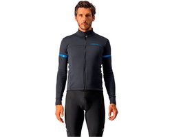 Castelli Fietsshirt lange mouwen Heren Zwart Blauw - FONDO 2 JERSEY FZ LIGHT BLACK BLUE REFLEX - XL