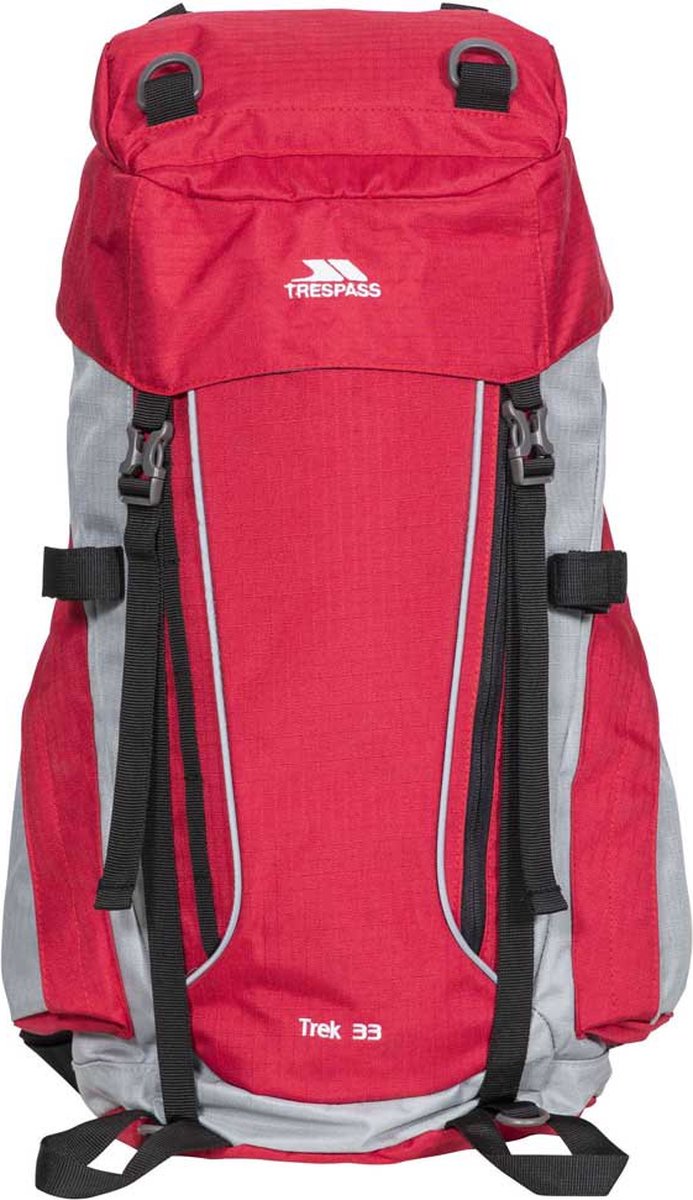Treeck Rucksack Trespass Trek 33l Rugzak Rood | bol.com