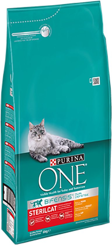 Purina ONE Sterilcat - Kattenvoer Droogvoer - Kip & Tarwe - 6 kg - Purina One
