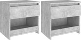 vidaXL-Nachtkastjes-2-st-40x30x39-cm-bewerkt-hout-betongrijs