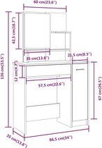 vidaXL-Kaptafelset-86,5x35x136-cm-grijs-sonoma