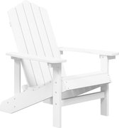 vidaXL Chaise de jardin Adirondack HDPE Blanc