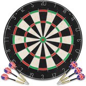vidaXL - Dartbord - professioneel - met - 6 - darts - sisal
