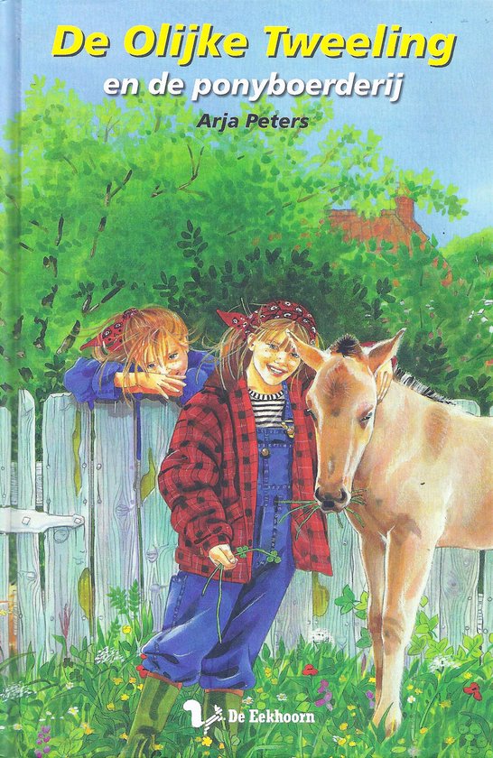 Cover van het boek 'De olijke tweeling en de ponyboerderij' van A. Peters