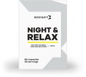 Body & Fit Night & Relax - Slaapsupplement met Valeriaan, Gaba & Melatonine - 60 capsules (maandverpakking)
