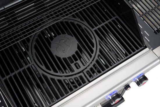 LANDMANN GasBBQ Triton 3.1 MAXX PTS - traploos instelbare roestvrijstalen brander met 15 kW vermogen - temperatuurweergave in het deksel - incl. PTS-systeem voor gelijkmatige warmteverdeling - Gasgrill van Landmann — afbeelding 3