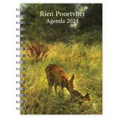 Rien Poortvliet bureau-agenda 2024 - Hert en kalfje - 17,6x23,8 cm
