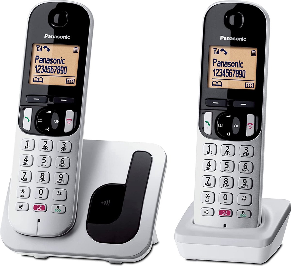 Panasonic KX-TG1612 Duo Téléphone sans fil Dect Noir