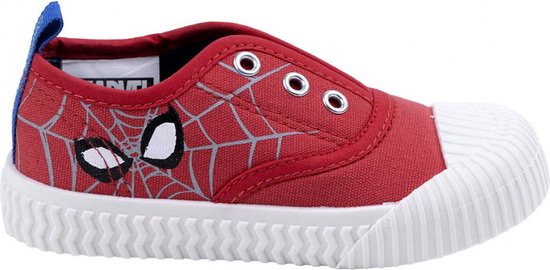 Spiderman - sneakers - veterloos - instappers - pvc zool - elastisch - maat 25