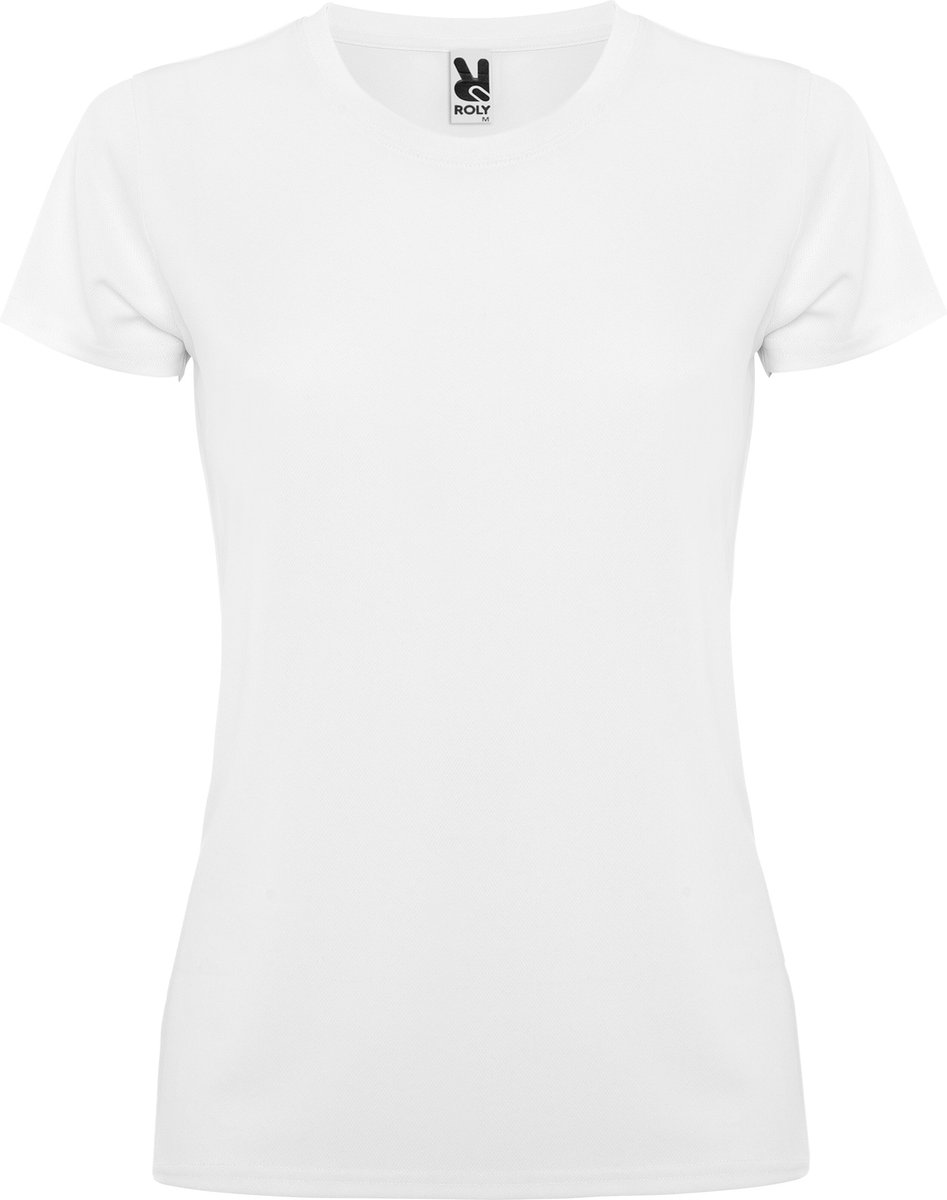 Loopt-shirt mesh vrouwen ademend wit