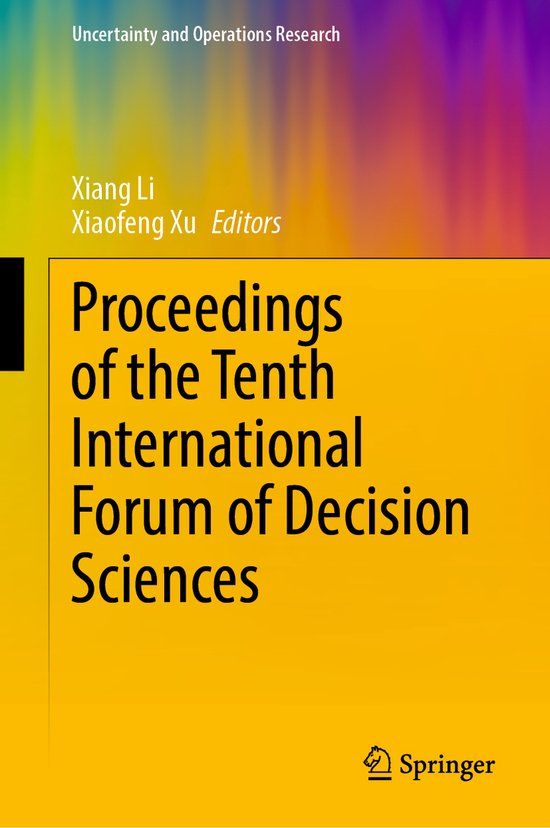 Uncertainty and Operations Research- Proceedings of the Tent ... - cover