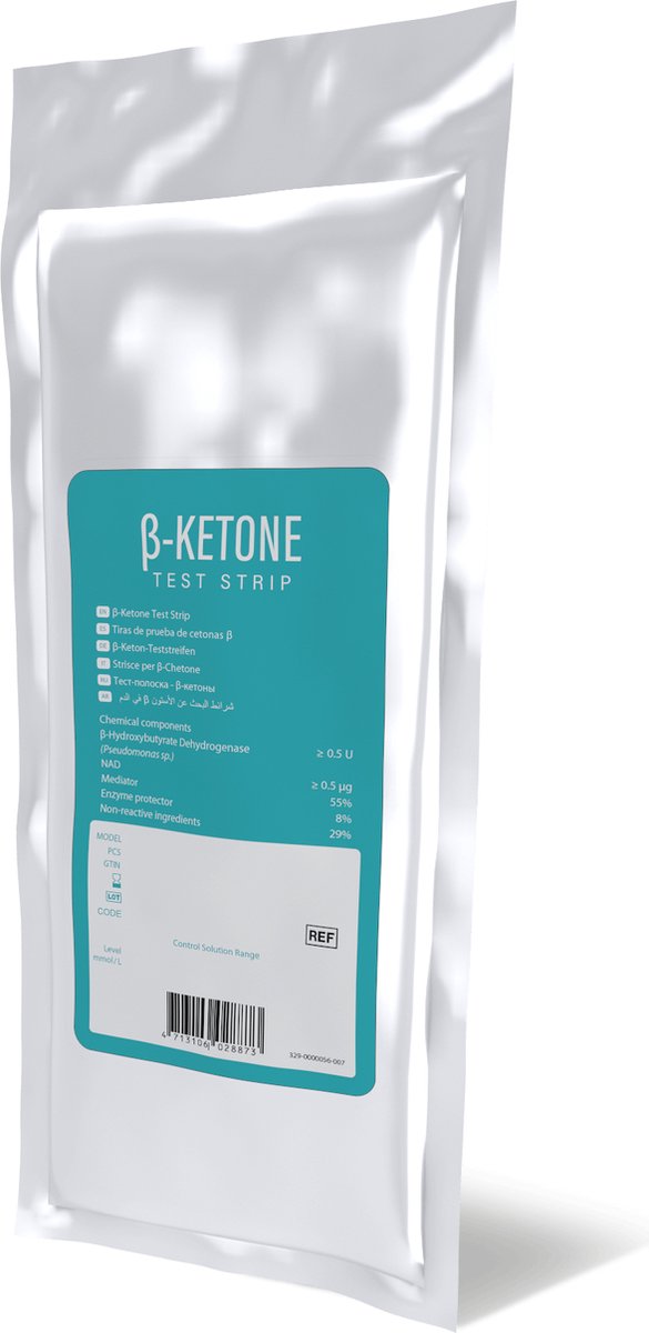 Goedkoopste Xper Ketonenstrips - Voor Procheck Witty en Procheck Smart Ketonenmeters - 10 strips per verpakking - Geschikt voor iPhone en Android