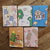 Kawaii - Set de 5 carnets de dessins animés mignons (Kawaii, anime & manga)