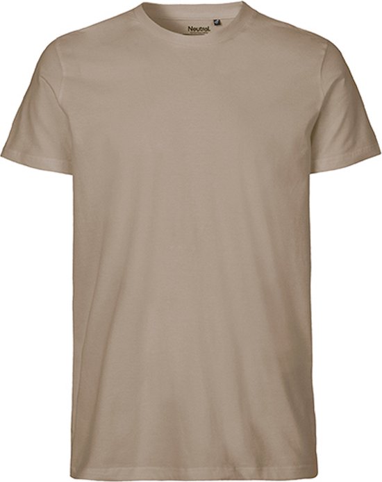 Fairtrade Men´s Fit T-Shirt met ronde hals Sand - XL