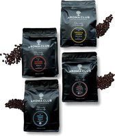 Aroma Club - Proefpakket Koffiebonen 4 x 250gr - 4 smaken - Espresso & Lungo - CO2-neutraal