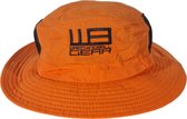 Surf Hat - Wreckingball Gear® - Seabrim - Anti-UV - Chin strap - Oranje - Sunhat - Bucket hat - Vissershoedje