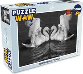 Puzzel Gespiegelde zwaan - Legpuzzel - Puzzel 1000 stukjes volwassenen