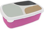 Broodtrommel Roze - Lunchbox - Brooddoos - Pastel - Minimalisme - Design - 18x12x6 cm - Kinderen - Meisje