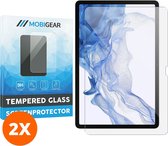 Mobigear - Screenprotector geschikt voor Samsung Galaxy Tab S8 Glazen | Mobigear Screenprotector - Case Friendly (2-Pack)
