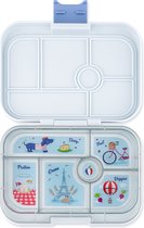 Yumbox Original - lekvrije Bento box lunchbox - 6 vakken - Hazy Gray / Paris tray