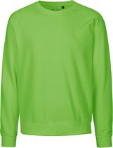 Fairtrade unisex sweater met ronde hals Lime - L