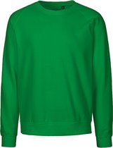 Fairtrade unisex sweater met ronde hals Green - S
