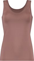 RJ Bodywear Pure Color dames shirt (1-pack) - mauve - Maat: 3XL