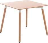 Bijzettafel Classic - laptoptafel hout - Ontbijt - Bed - Vierkant - Bruin - 80x80x75cmcm