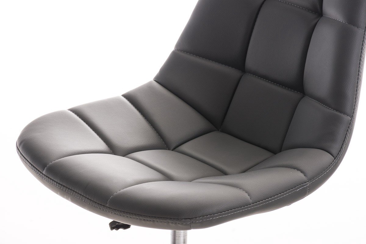 Bureaustoel Derdi Designer - Wit - Voor volwassenen - Op wielen - Kunstleer - Ergonomische bureaustoel - In hoogte verstelbaar