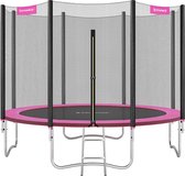 Trampoline Nola PRO - 366 cm - met veiligheidsnet & ladder - Roze - Rond - Tuin - tot 150 kg belasting