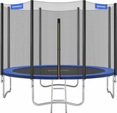 Trampoline Mita PRO - 366 cm - Met veiligheidsnet & ladder - Blauw - Rond - Tuin - tot 150 kg belasting