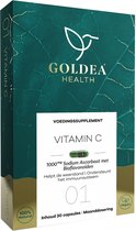 Goldea Health Vitamine C - Vegan - Voedingssupplement - Sodium Ascorbaat - 960 mg - Bioflavonoïden - 40 mg - 30 Capsules - Maanddosering