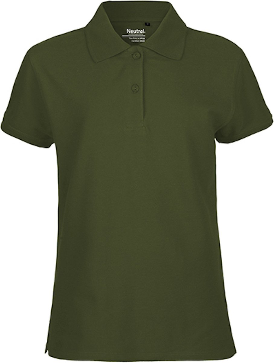 Neutral - Classic Dames Polo - Military - 100% Biologisch Katoen maat S