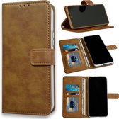 Coque Samsung Galaxy A53 5G Marron - Wallet Book Case - Porte-Cartes & Languette Magnétique
