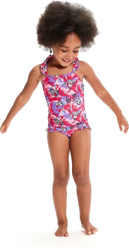 Speedo Lts Printed Frill Thinstrap Infants Swimsuit Bol