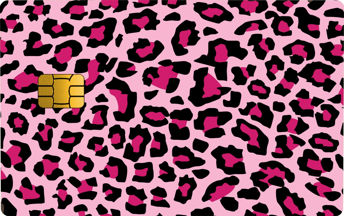 DODO Covers - Roze Panter / Pinpas Sticker / Pimp je pas / Creditcard sticker / Kleine chip / Passticker / Bankpas Sticker