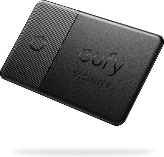 Foto: Eufy security smarttrack card zwart n stuk werkt met apple zoek mijn alleen ios portemonneevinder telefoonvinder waterbestendig accuduur tot 3 jaar 2 4 mm dik android niet ondersteund 