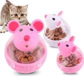 Snackbal Voor Katten - Interactief Kattenspeelgoed - Voedselbal Kat - Roze